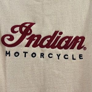 Indian Mortorcycle cardigan sweater zip up size S